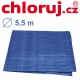 Krycí plachta s oky, modro-zelaná, kulatá, kruh 5,5 m Profi *