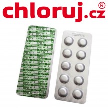 Náhradní tablety do testeru DPD No.1 na měření CHLORU