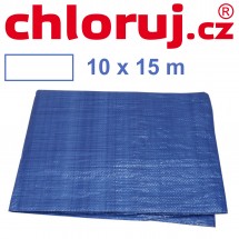 Krycí plachta s oky, modrá, 10x15 m Standard