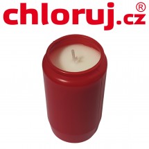Hřbitovní svíčka 155 g * Červená