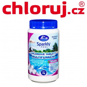 Sparkly POOL Chlorové tablety do bazénu 5v1 multifunkční 20 g 1 kg
