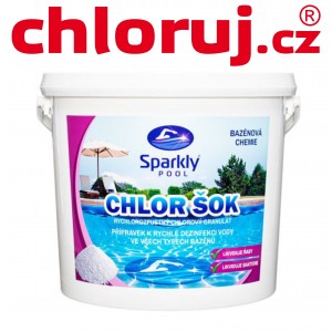 Sparkly POOL Chlor šok 5 kg
