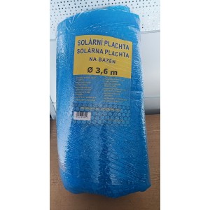 Solární plachta kruh 3,6 m - Folie 180 mic Modrá * II JAKOST - POŠKOZENÁ