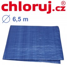 Kryc&iacute; plachta s oky, modro-zelen&aacute;, kulat&aacute;, kruh 6,5 m, Profi gram&aacute;ž 150 g / m2 * II JAKOST lehce po&scaron;kozena viz foto